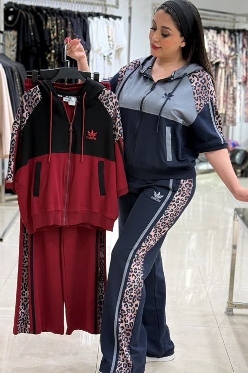 سوییشرت شلوار تابستانی طرح adidas