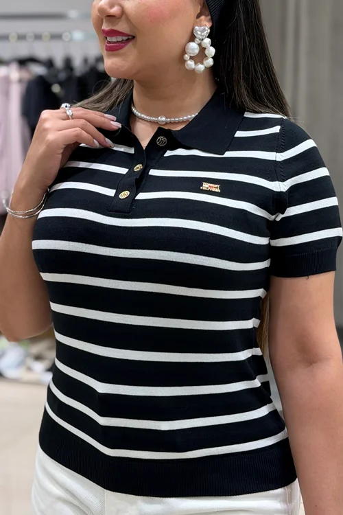 پلو شرت راه راه Tommy