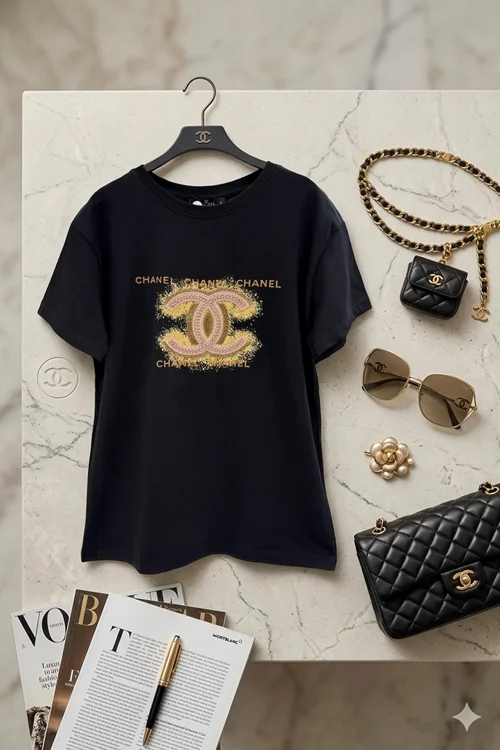 تیشرت طرح CHANEL کد ۱۰۱