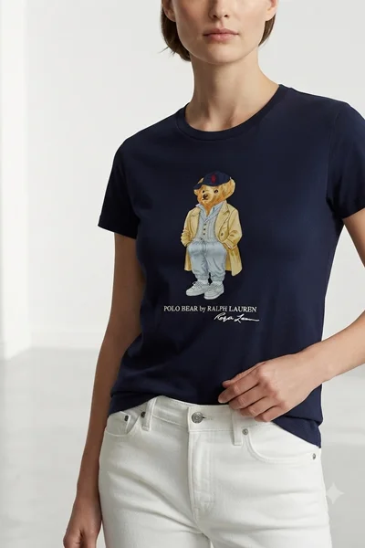 تیشرت تدی Ralph lauren ، سفید و سرمه ای