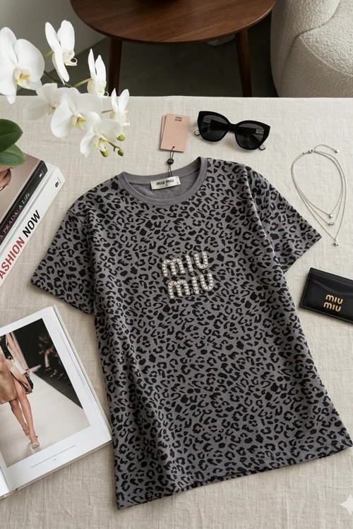 تیشرت پلنگی miumiu