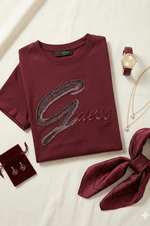 تیشرت طرح Guess-103