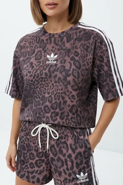 ست تیشرت شلوارک پلنگی طرح adidas